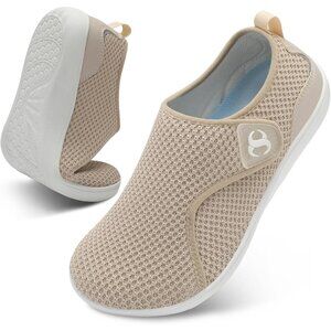 👑Women's Comfortable Walking Shoes Brown Breathable Sneakers Closed Toe Pull On